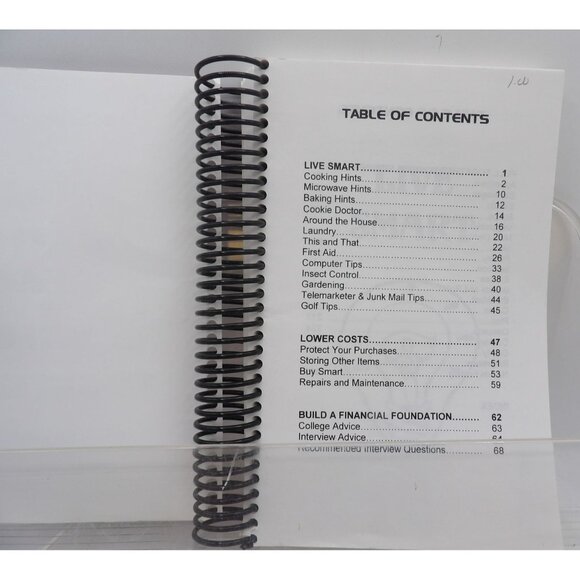 Customer Services Planning Spiral-Bound Cookbook & Helpful Hints Guide - Picture 2 of 6